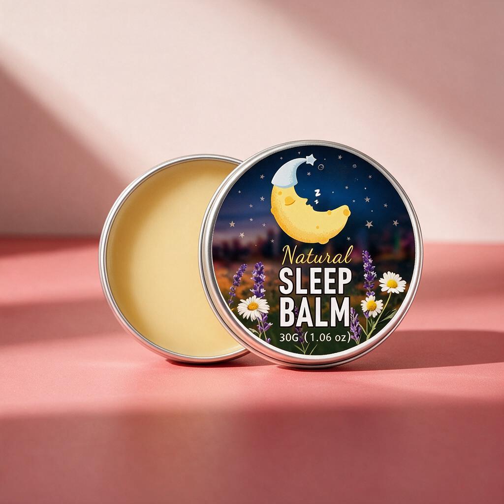 Slumber Studio Sleeping Cream with lily and rosemary, tin open