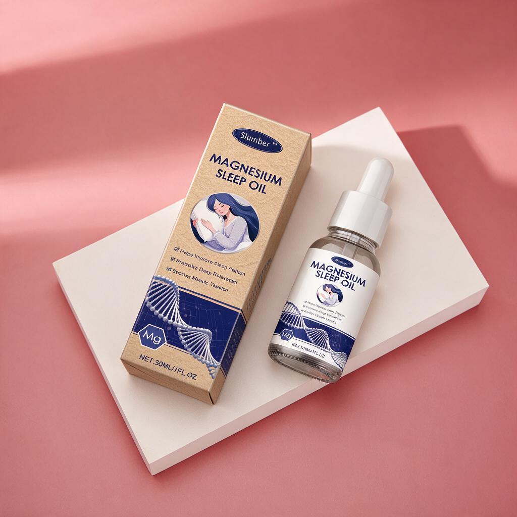 Slumber Studio magnesium oil, step one of the evening ritual