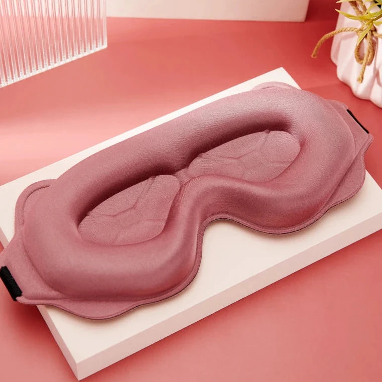 Slumber Studio 3D contoured mulberry silk sleep mask in Blush
