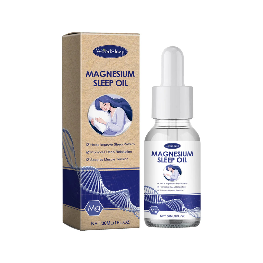 Magnesium Oil Spray Relieve Sleep Discomfort Reduce Nerves Anxiety Calm Mood Relax Soothe Stickers Natural Massage Essential Oil