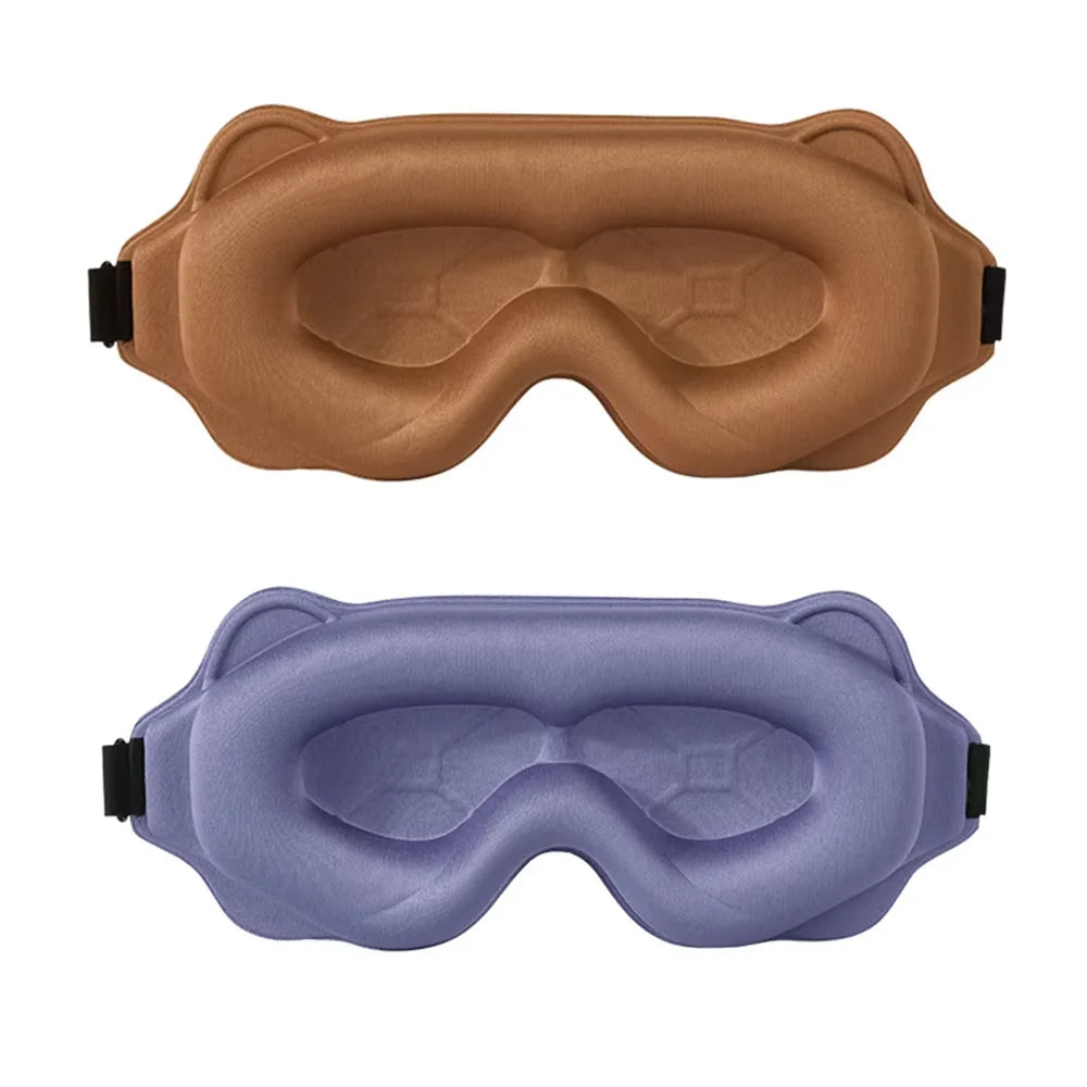 3D Sleep Mask Sleeping Aid Blindfold Block Out Light Portable Soft Memory Foam Face Mask Eyeshade Comfort Three Dimension Design