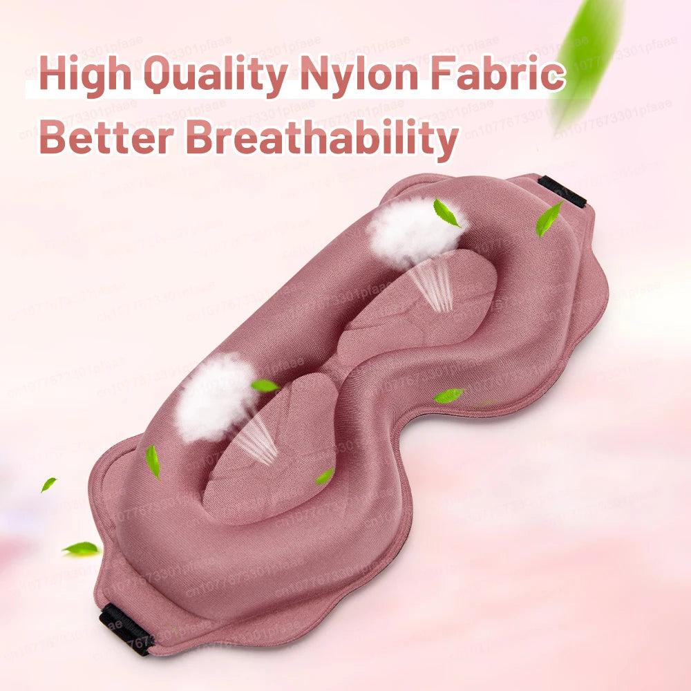 3D Sleep Mask Sleeping Aid Blindfold Block Out Light Portable Soft Memory Foam Face Mask Eyeshade Comfort Three Dimension Design