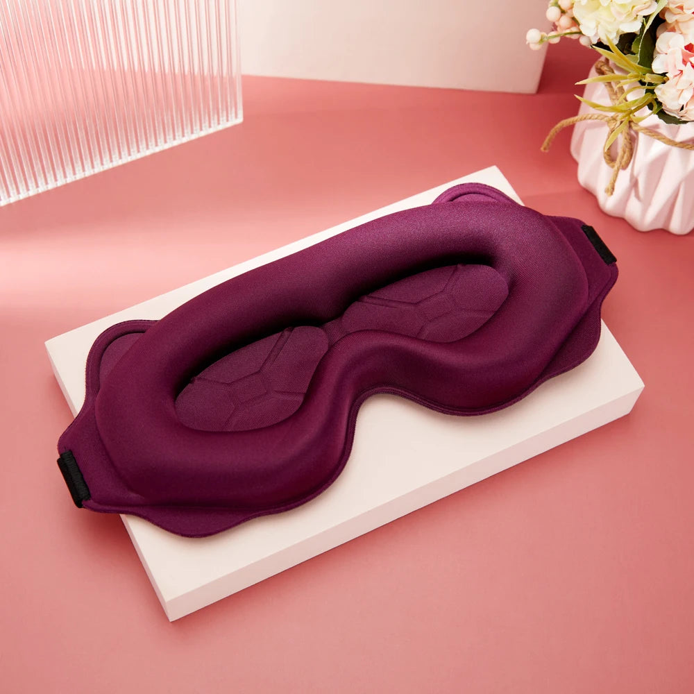 3D Sleep Mask Sleeping Aid Blindfold Block Out Light Portable Soft Memory Foam Face Mask Eyeshade Comfort Three Dimension Design