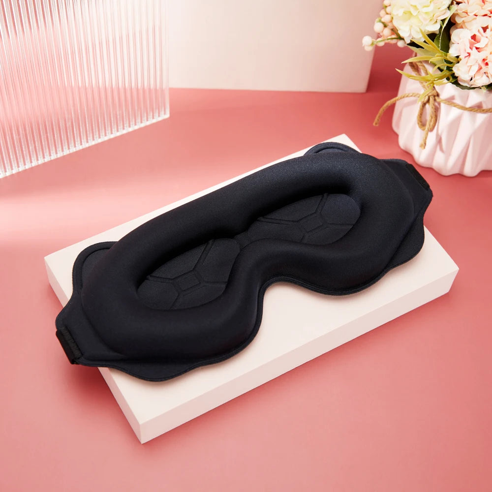 3D Sleep Mask Sleeping Aid Blindfold Block Out Light Portable Soft Memory Foam Face Mask Eyeshade Comfort Three Dimension Design