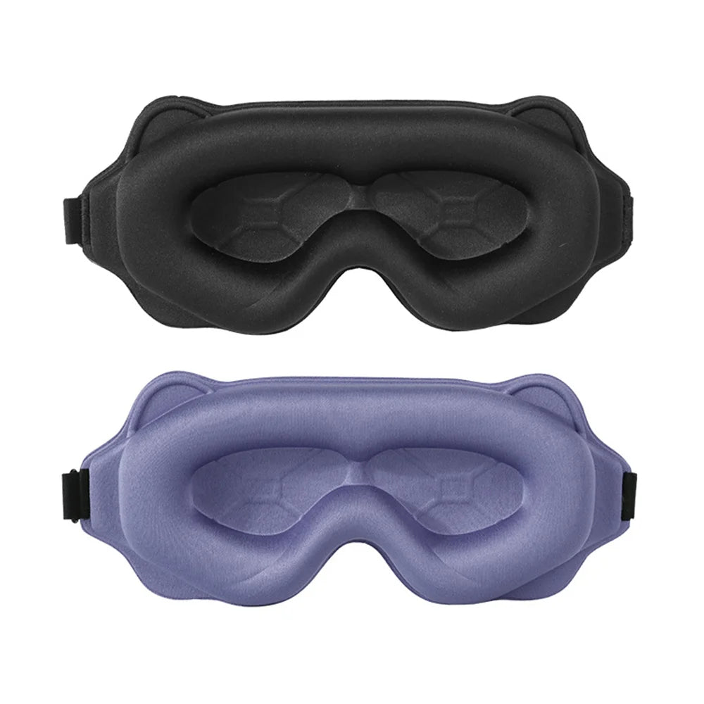 3D Sleep Mask Sleeping Aid Blindfold Block Out Light Portable Soft Memory Foam Face Mask Eyeshade Comfort Three Dimension Design