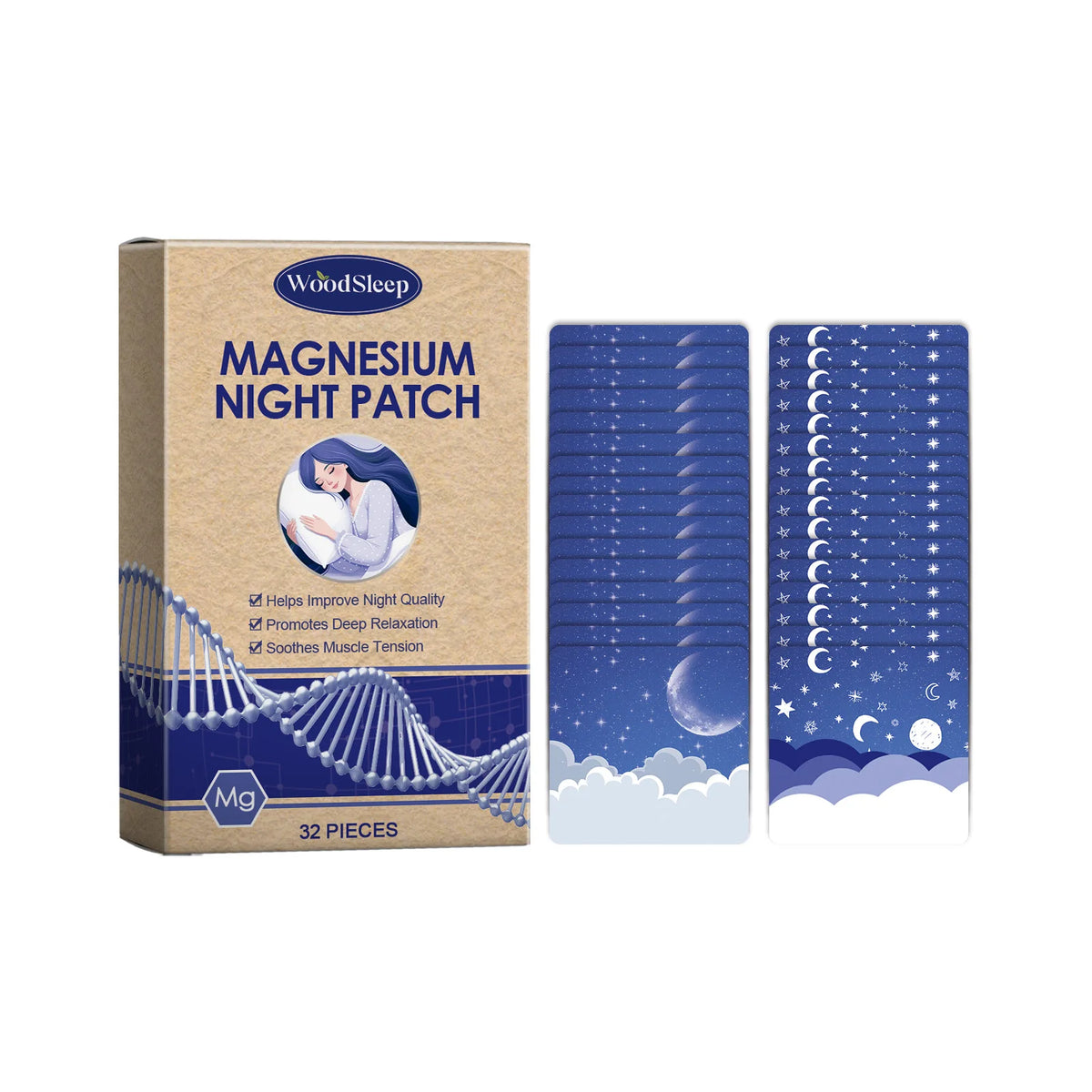 Magnesium Oil Spray Relieve Sleep Discomfort Reduce Nerves Anxiety Calm Mood Relax Soothe Stickers Natural Massage Essential Oil