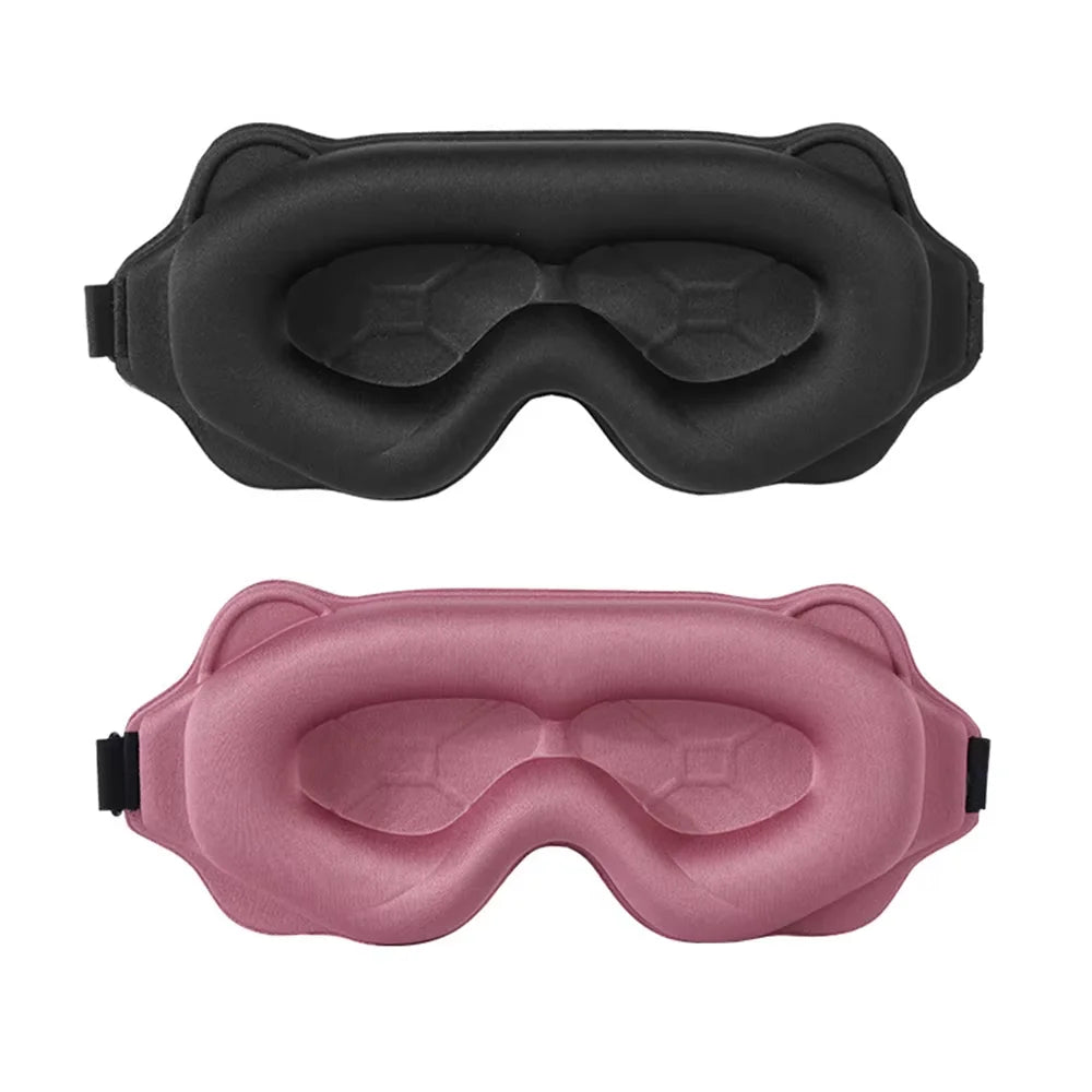 3D Sleep Mask Sleeping Aid Blindfold Block Out Light Portable Soft Memory Foam Face Mask Eyeshade Comfort Three Dimension Design