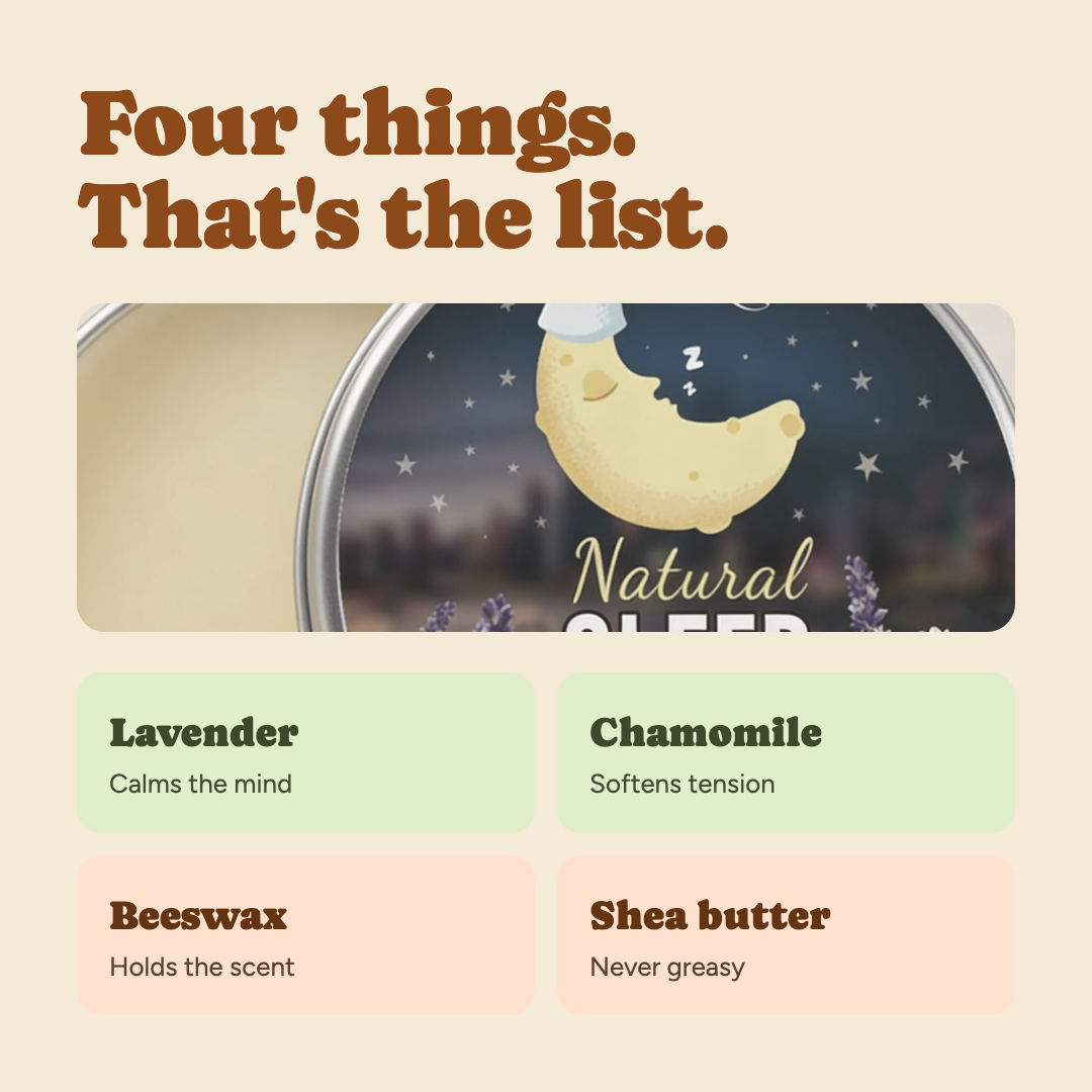 Slumber Studio sleeping cream tin, portable size for travel